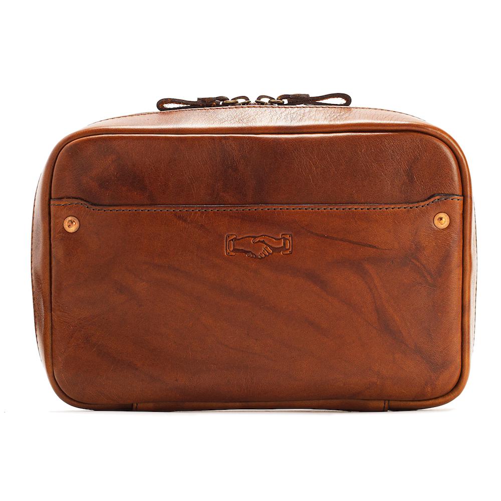 Heritage Leather "Doc" Electronics Organizer / Toiletry Kit