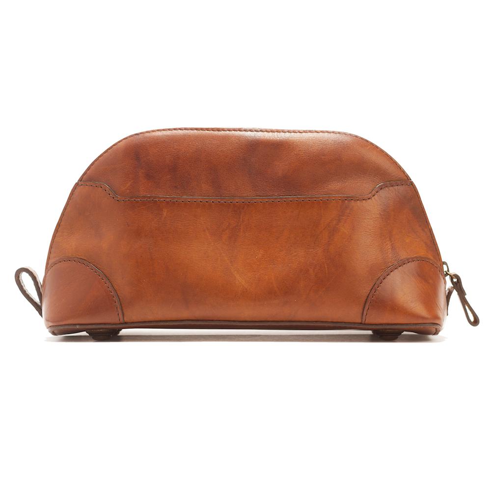 Heritage Leather Stateroom Toiletry Wash Bag