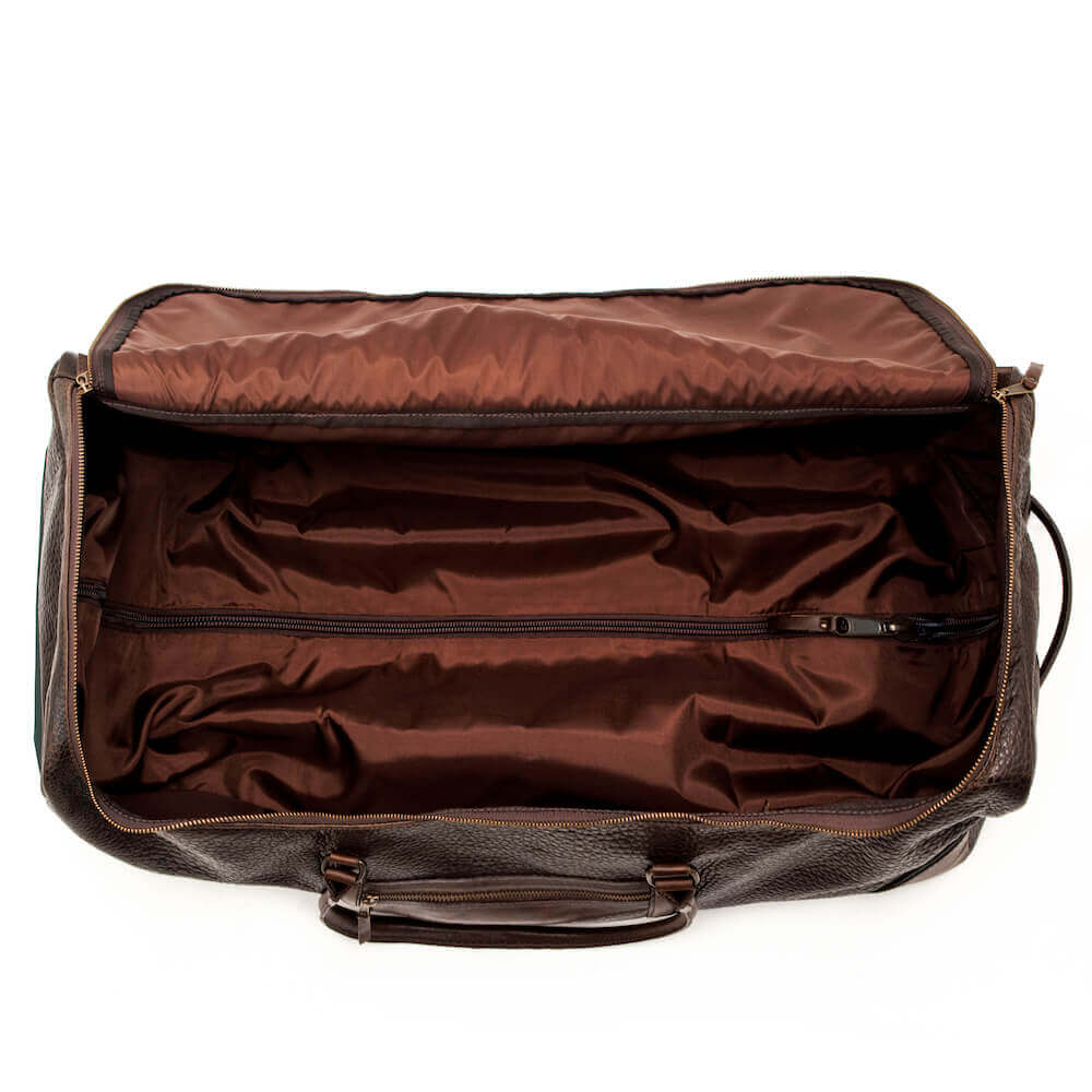 Theodore Leather Large Wheeled Duffle Bag