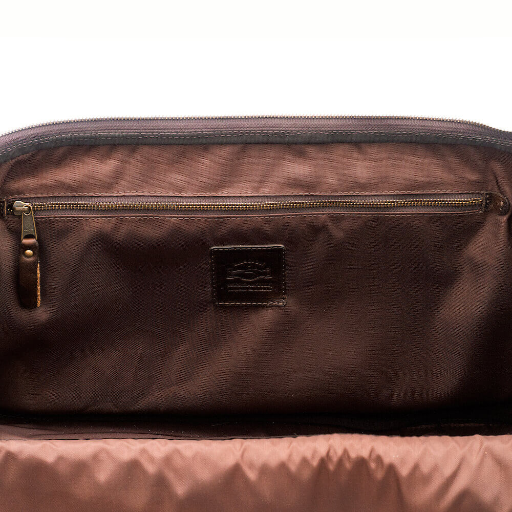 Theodore Leather Large Wheeled Duffle Bag