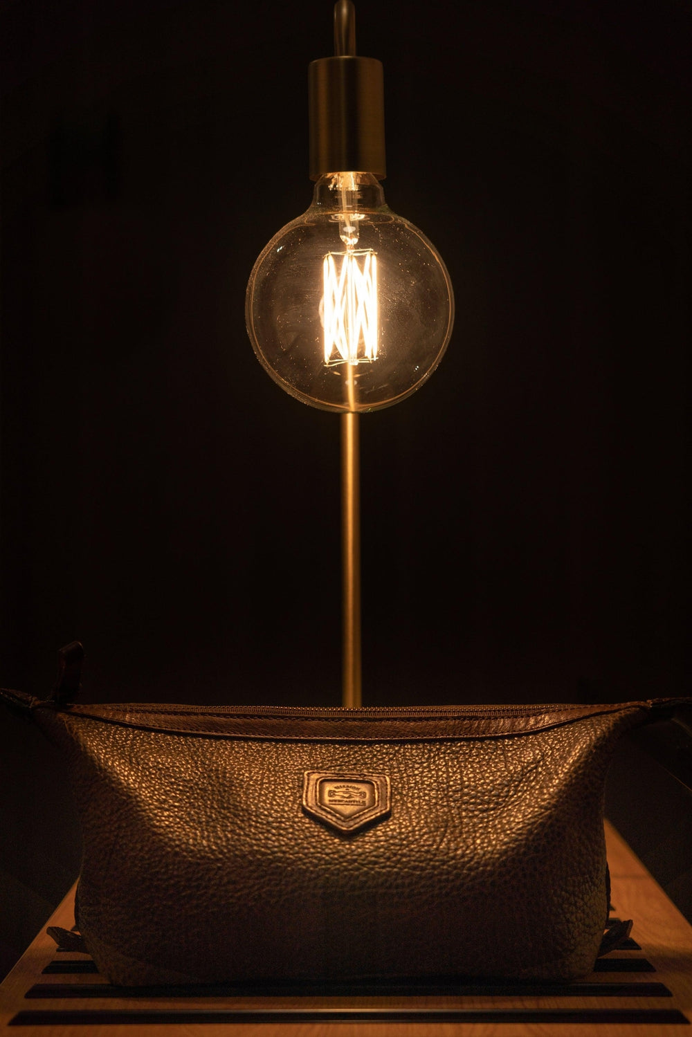 Theodore Leather Toiletry Wash Bag