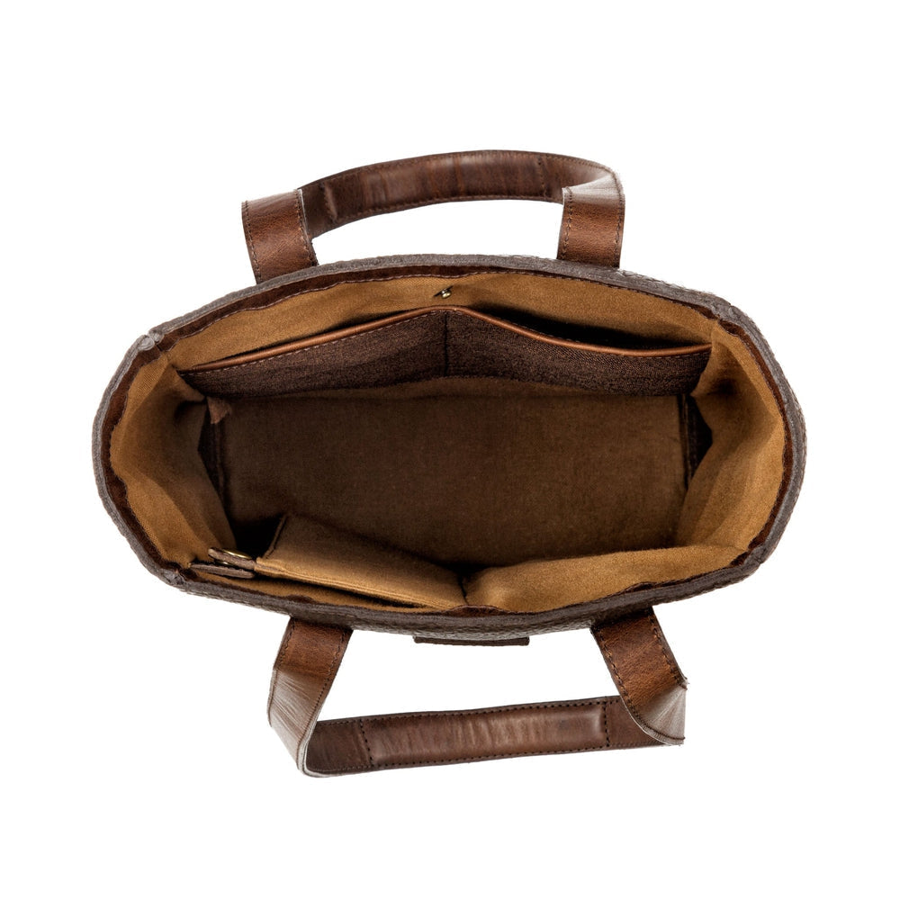 Theodore Leather Two Bottle Wine Tote Carrier