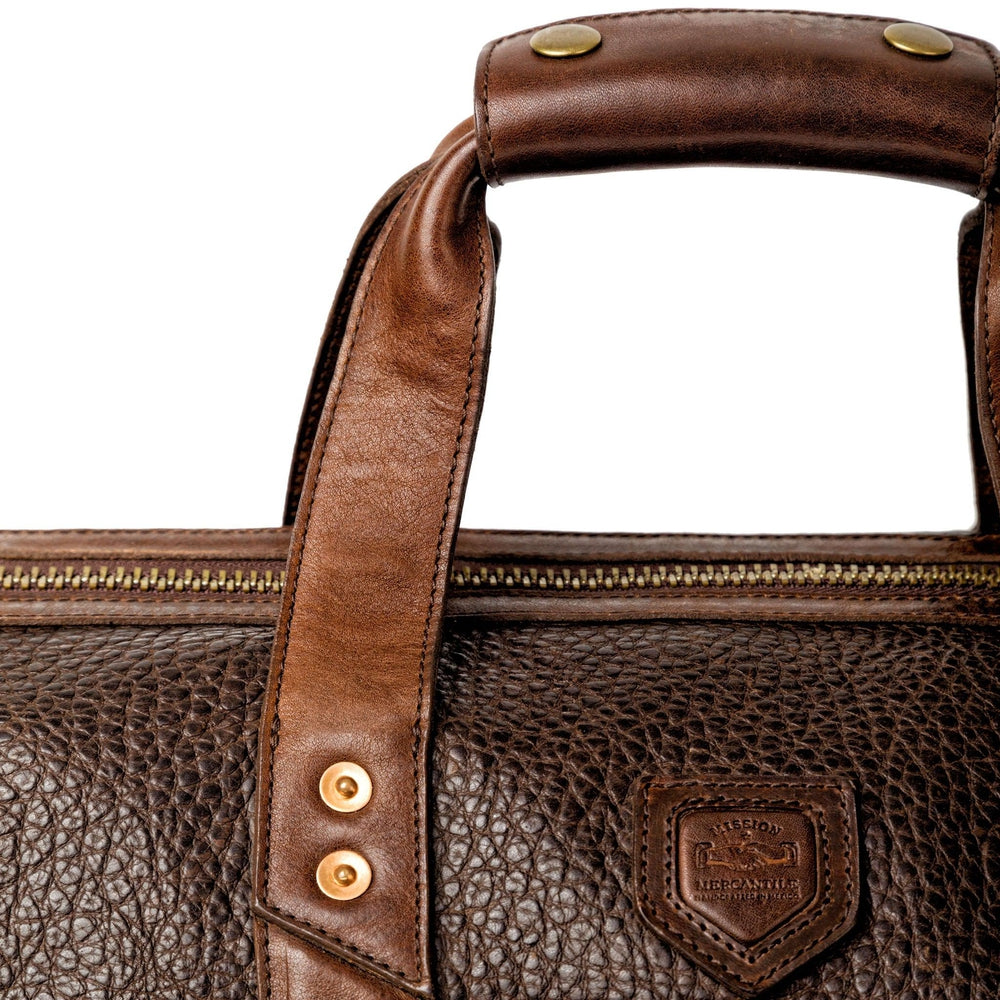 Theodore Leather Weekender Duffle Bag