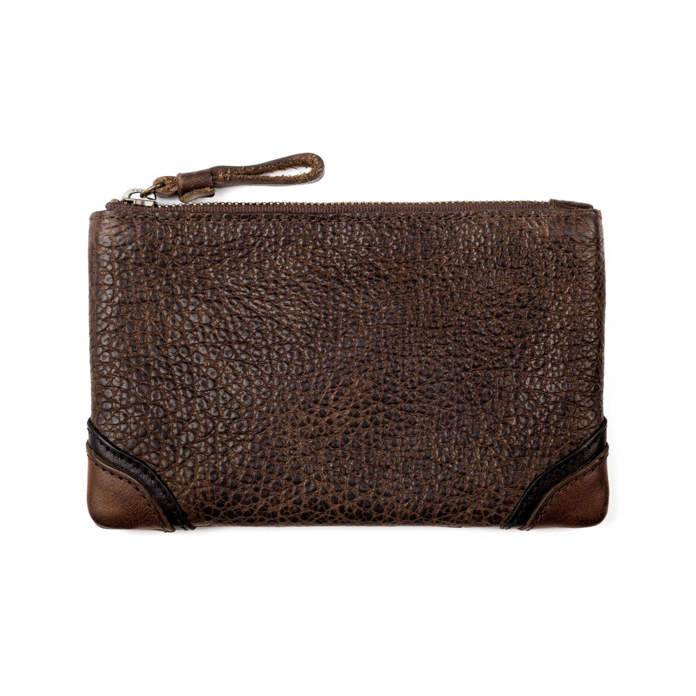 Theodore Leather Zippered Pouch