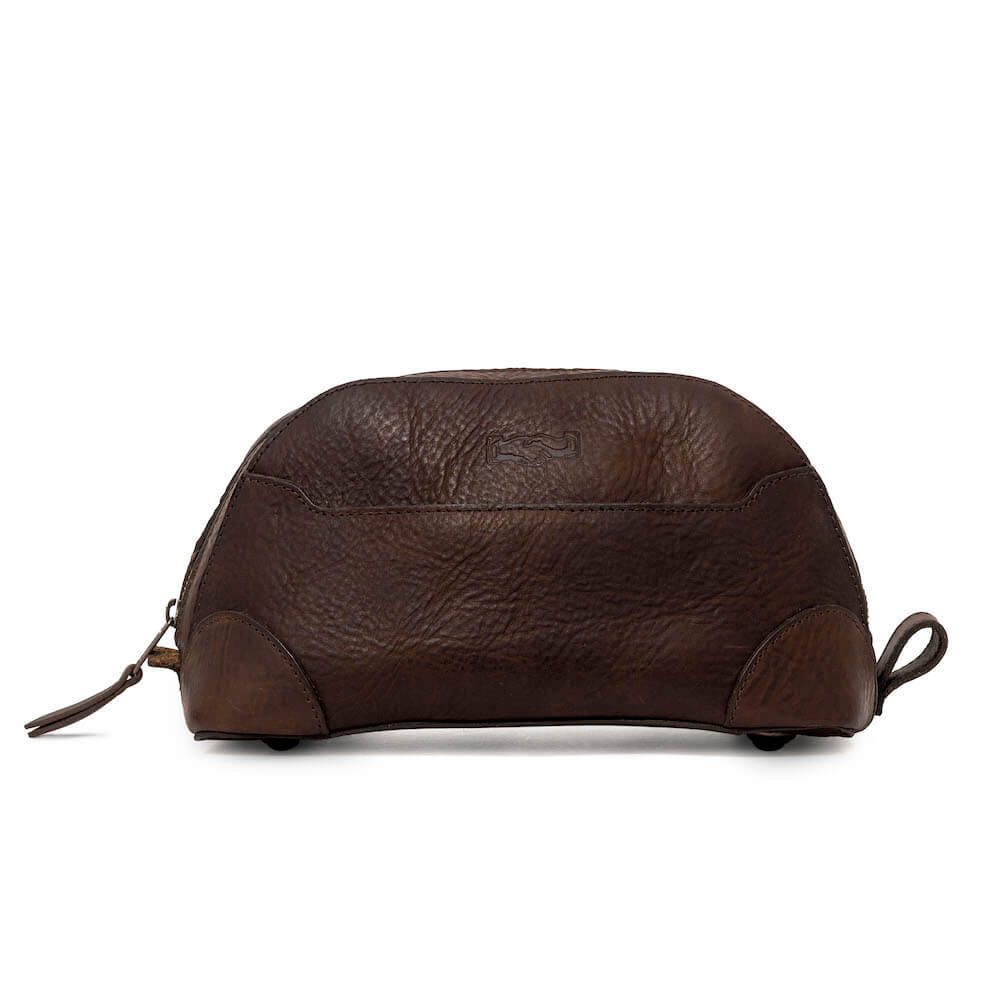 Heritage Leather Stateroom Toiletry Wash Bag
