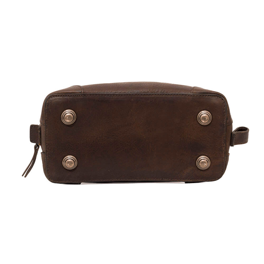 Heritage Leather Stateroom Toiletry Wash Bag