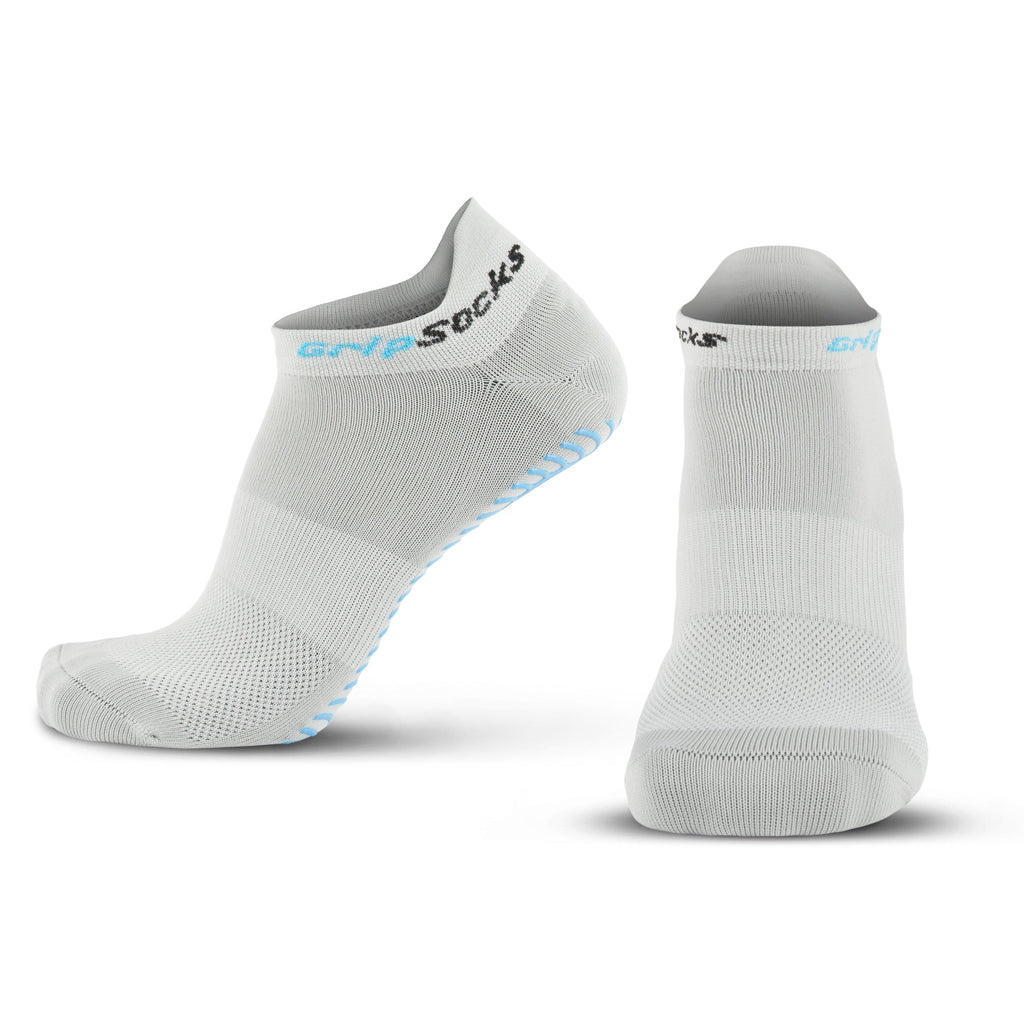 Athletic Socks with Grips - Ankle Sock - Gray