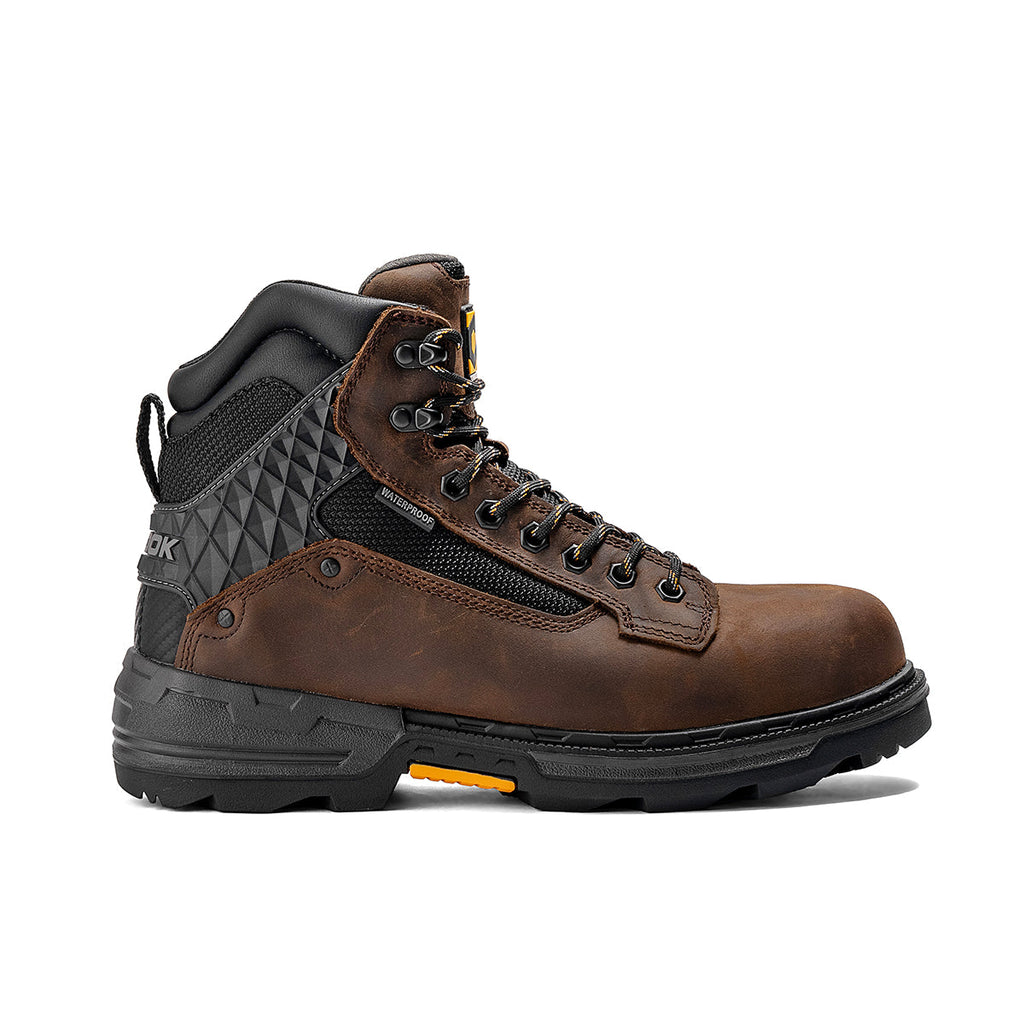 Pallet Jack 6" Plain Toe Waterproof Work Boot – Brown