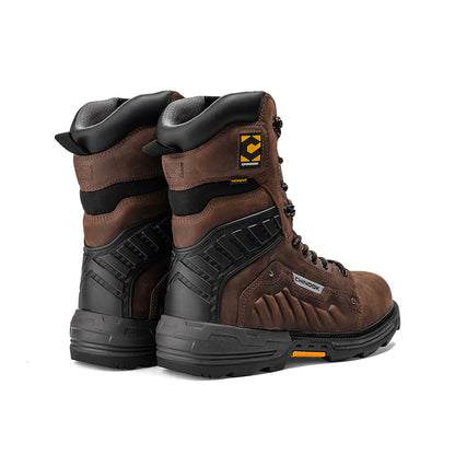 Scorpion 9” Plain Toe Waterproof Work Boot – Brown