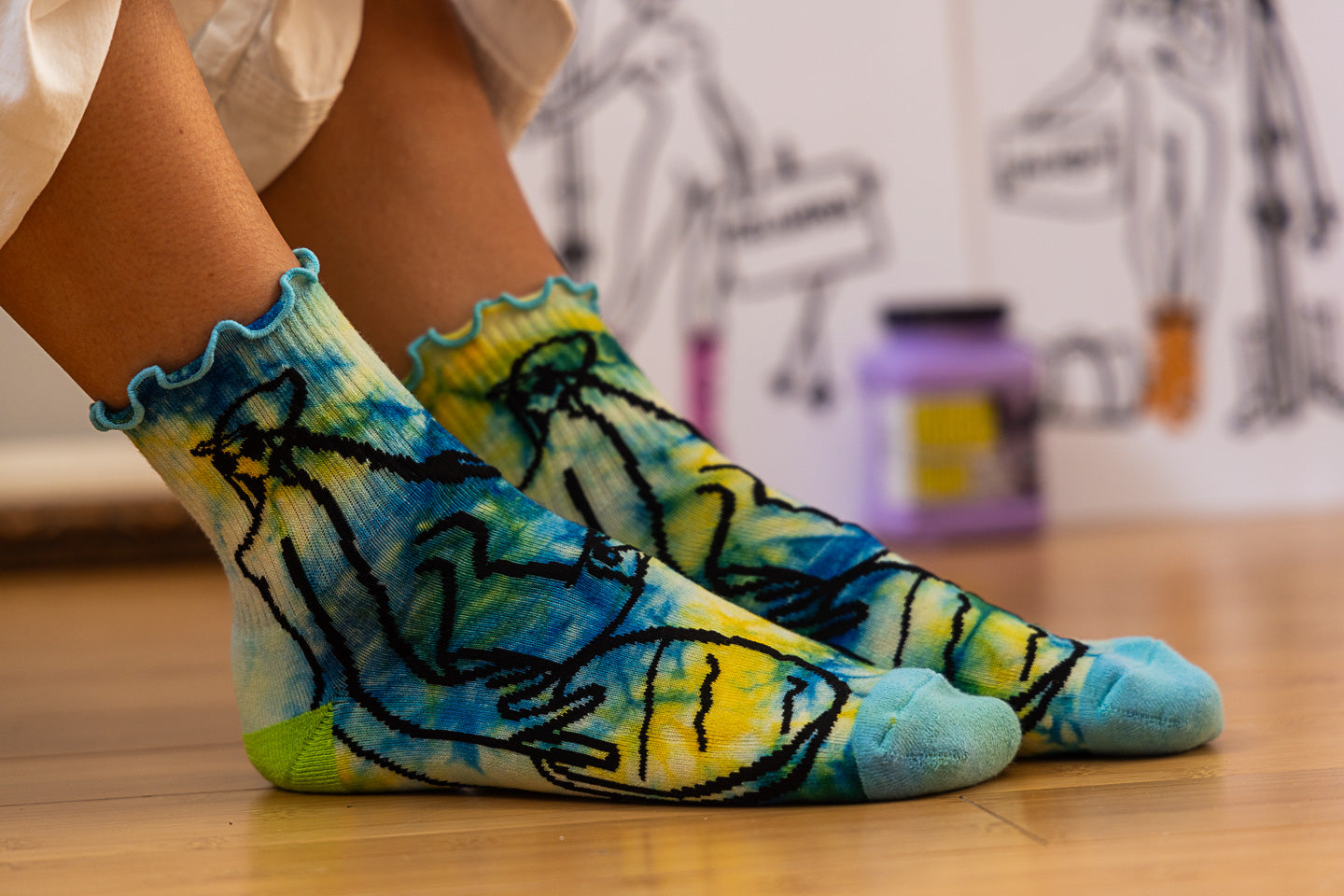 510 Bay Area Frilly Magic Wool Socks