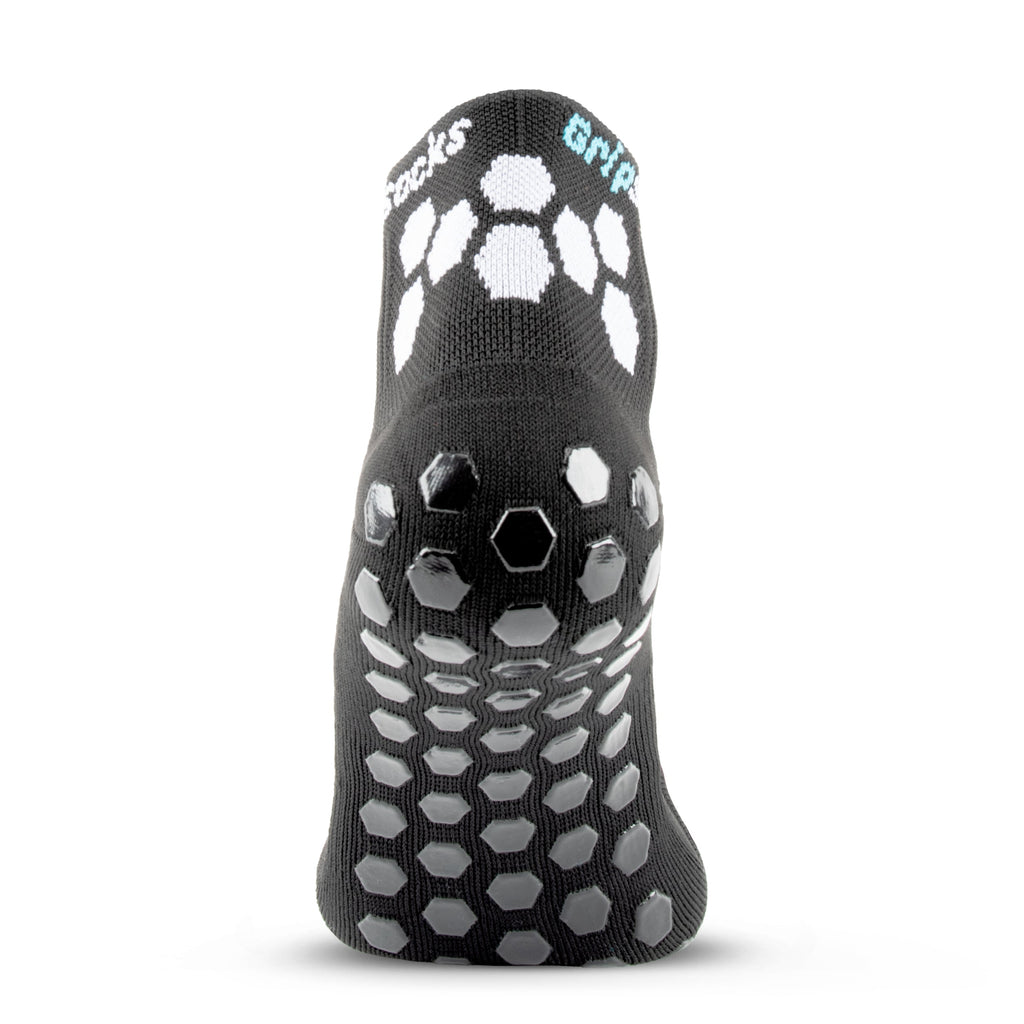 GripSocks for Golf - 1/4 Crew Height - Black
