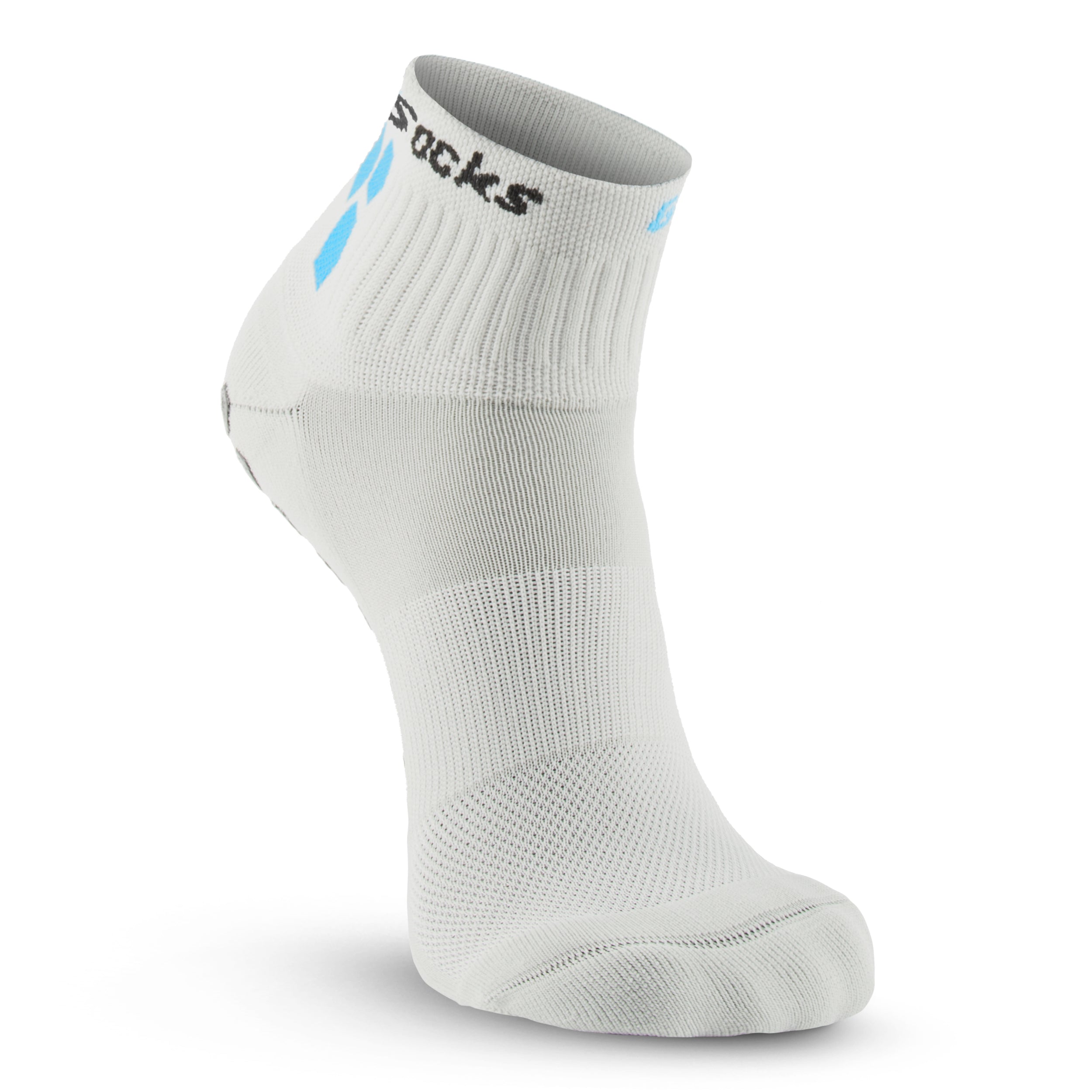 GripSocks for Pickleball - 1/4 Crew Height - Gray