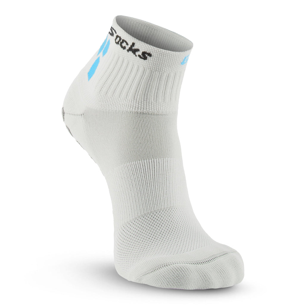 GripSocks for Golf - 1/4 Crew Height - Gray