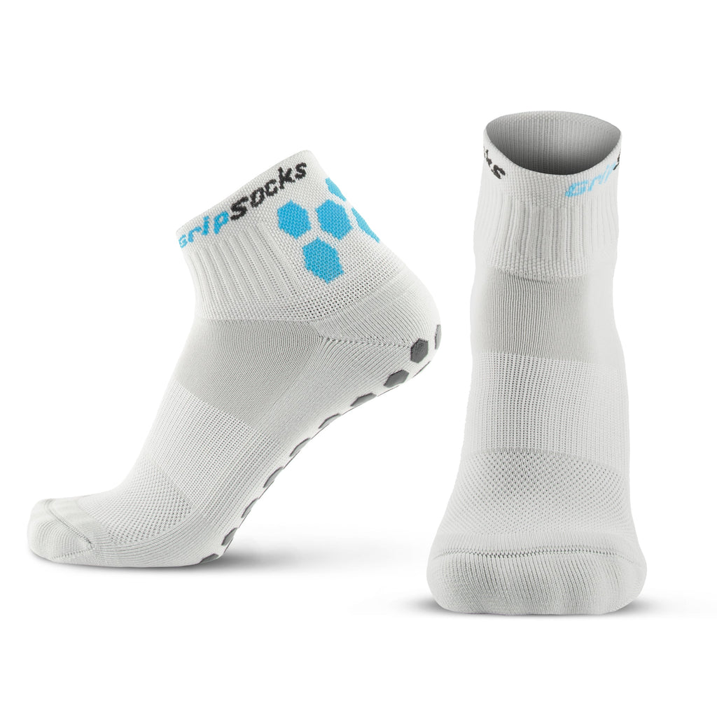 GripSocks for Golf - 1/4 Crew Height - Gray