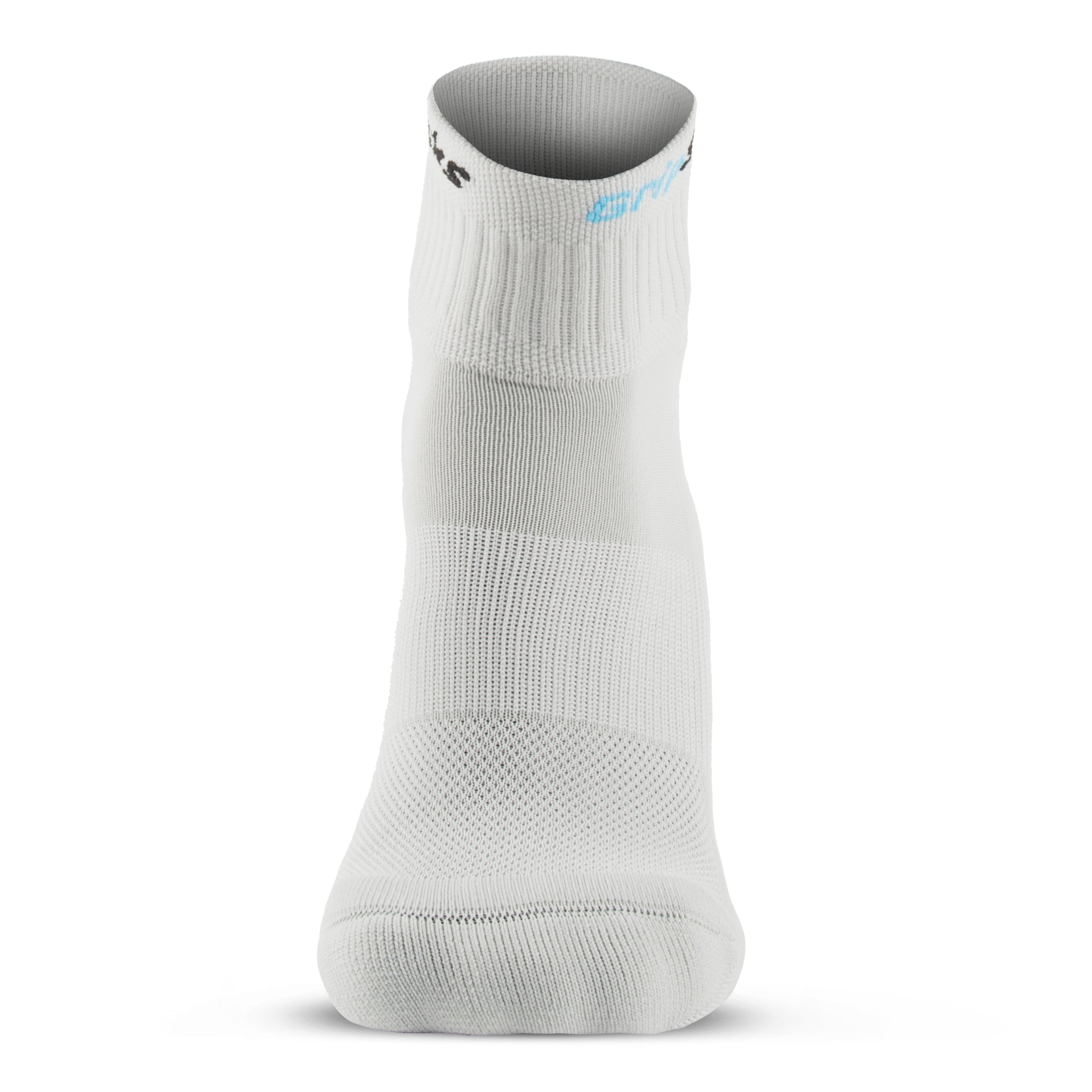 GripSocks for Pickleball - 1/4 Crew Height - Gray