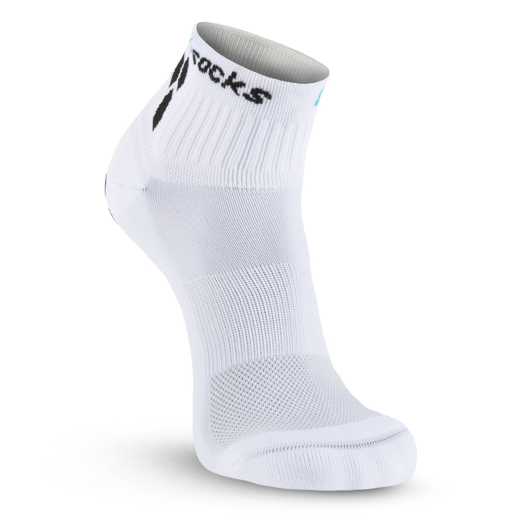 GripSocks for Tennis - 1/4 Crew Height - White