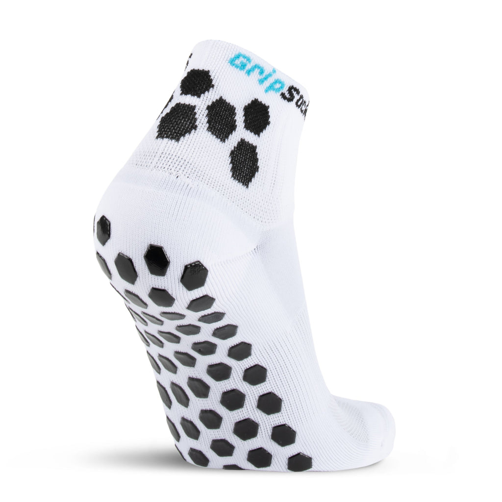 GripSocks for Golf - 1/4 Crew Height - White
