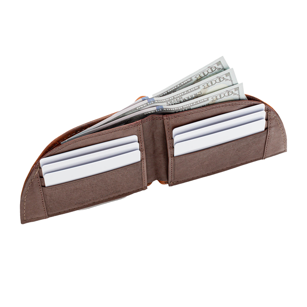 American Bison Leather Front Pocket Wallet