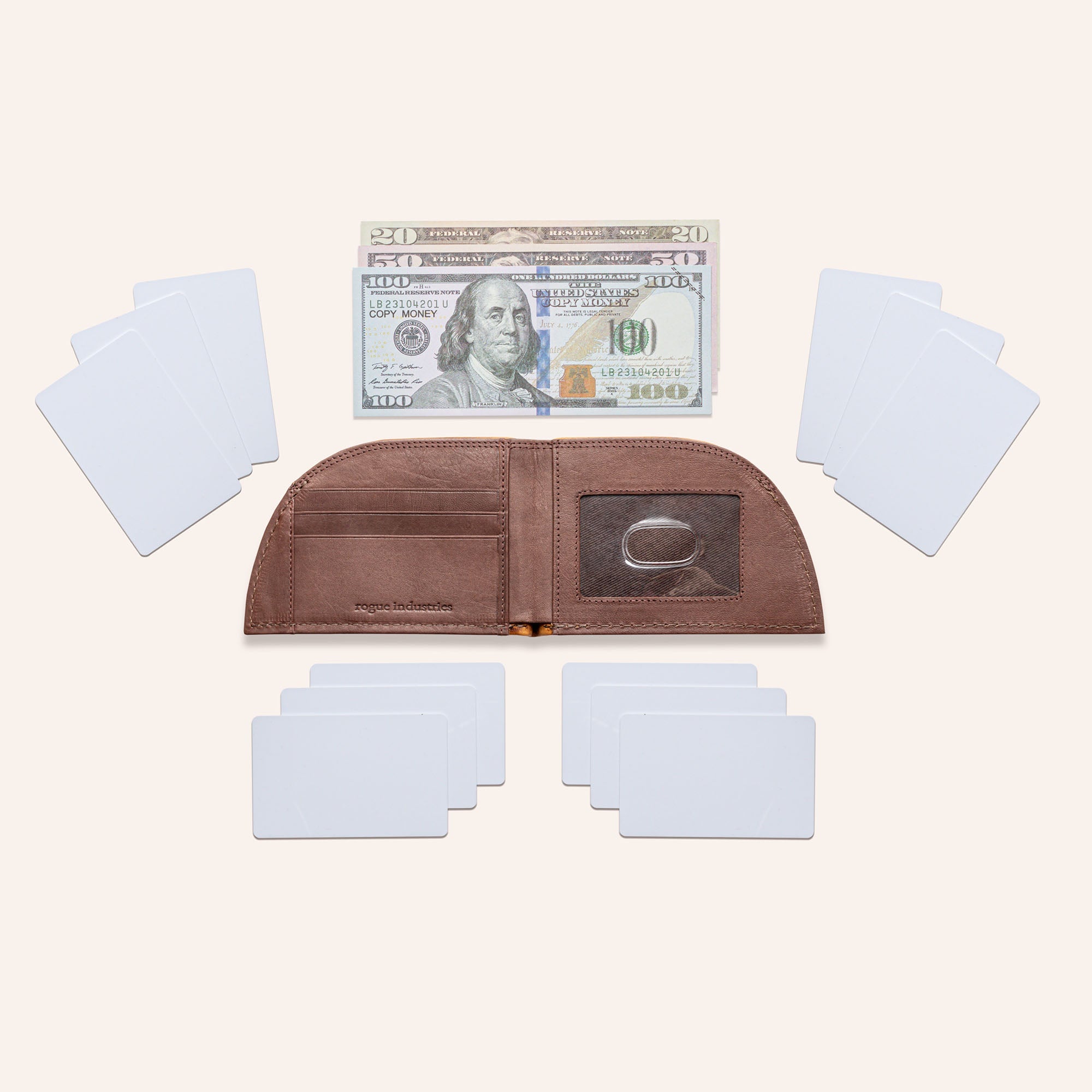 Rogue Front Pocket Wallet in Moose Leather