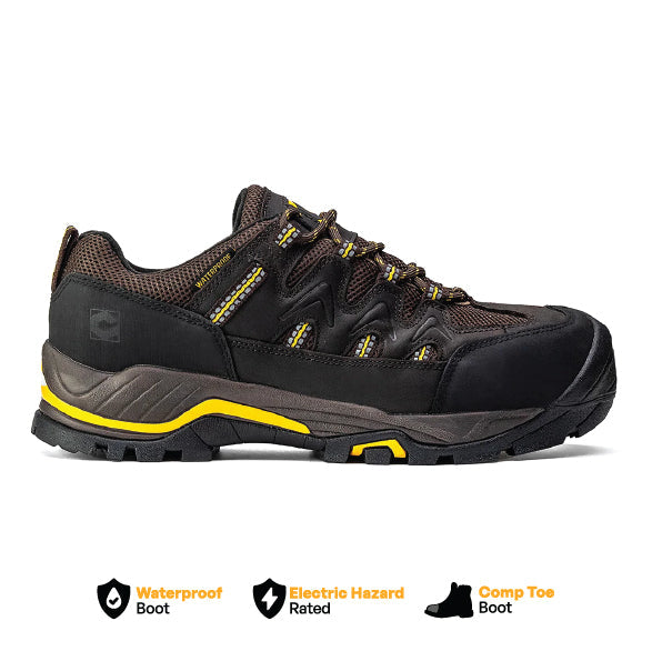 Sierra Low Composite Toe Waterproof Hiker Boot – Brown