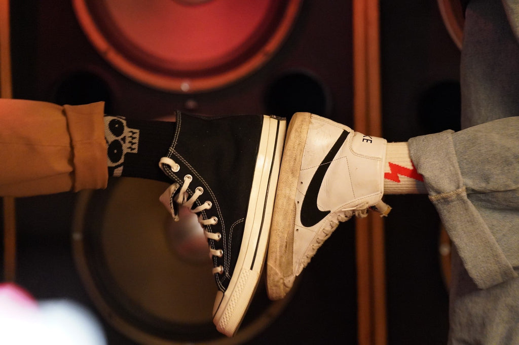 Skull & Stripes Magic Merino Wool Socks