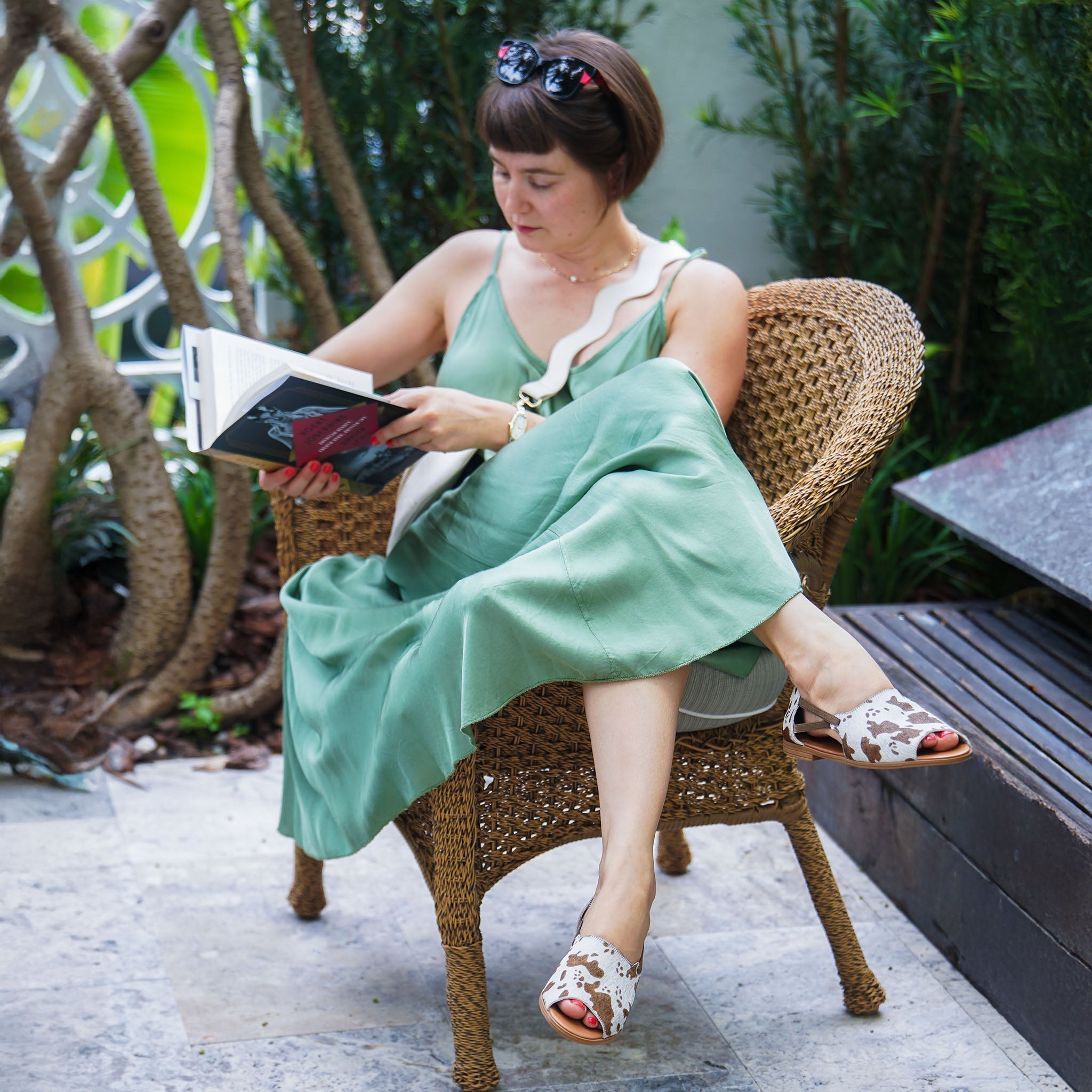 Spotted Luxe Peep Toes