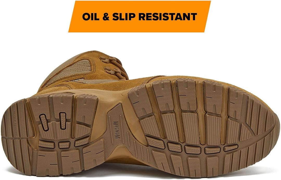 MAG SHIELD Suede Leather 8" Work Boot WP