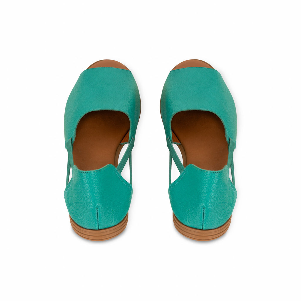 Turquoise Peep Toes