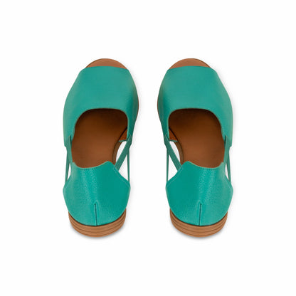Turquoise Peep Toes