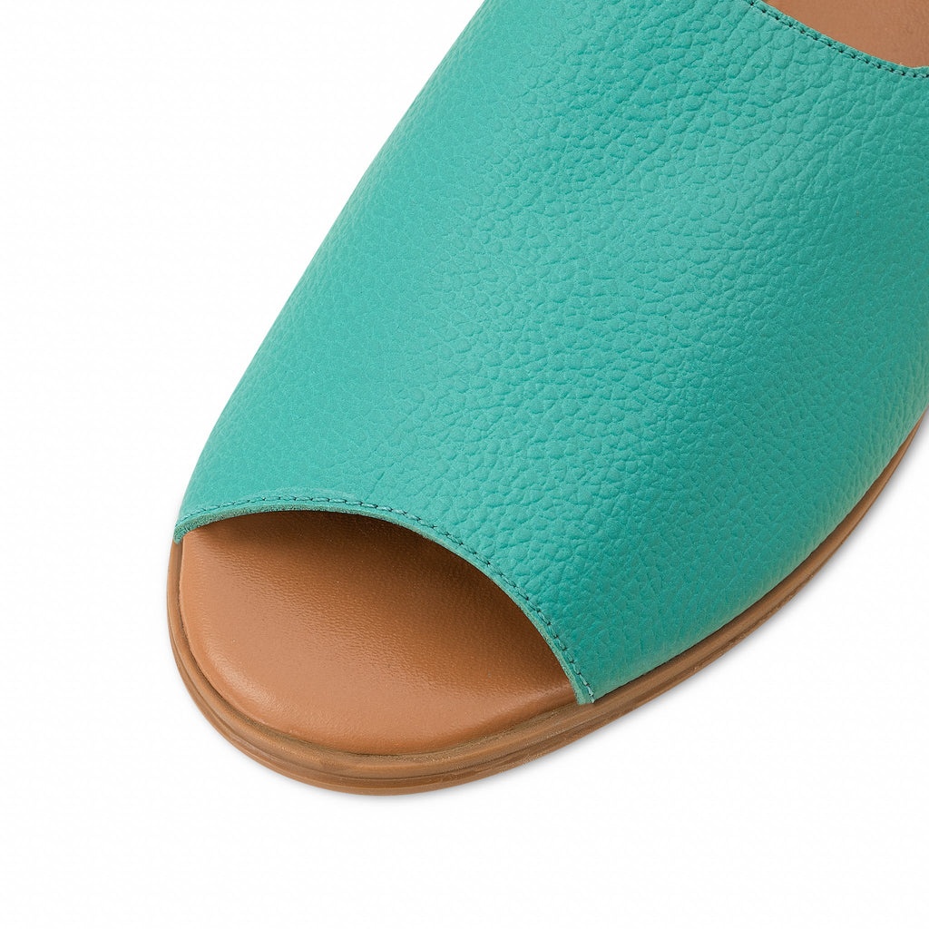 Turquoise Peep Toes