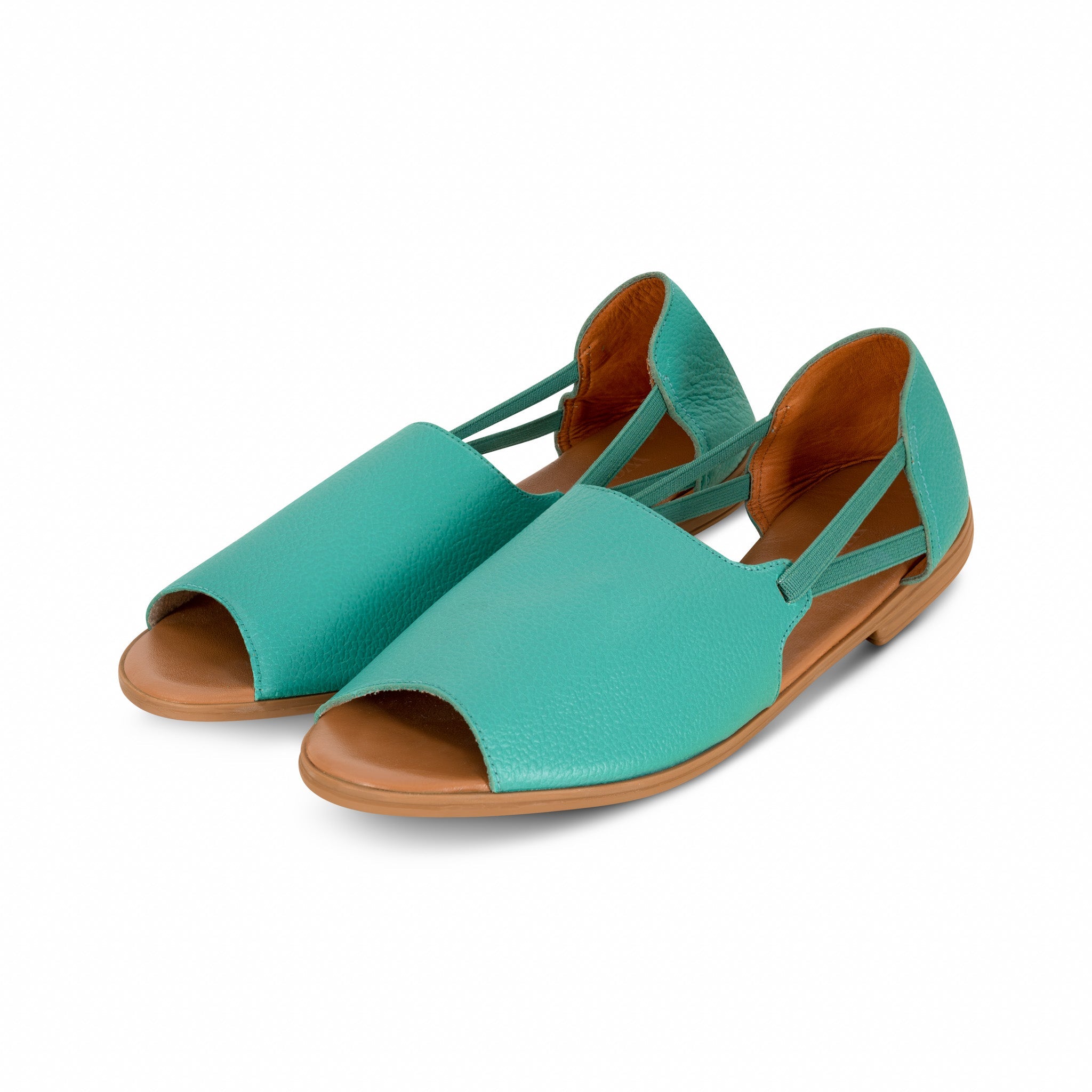 Turquoise Peep Toes