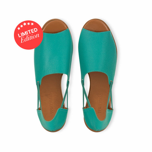 Turquoise Peep Toes