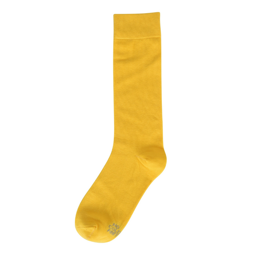 Solid Sunshine Yellow Socks
