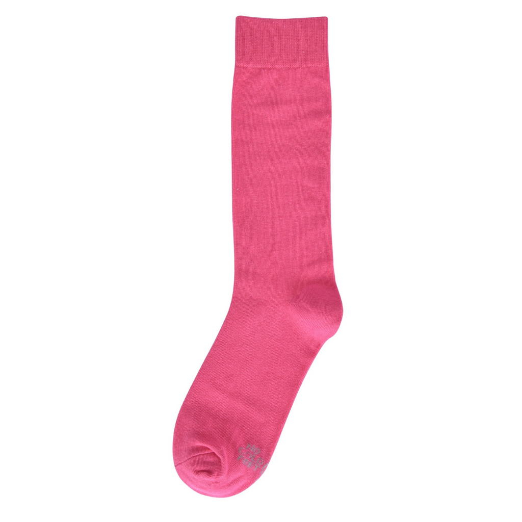 Solid Hot Pink Socks