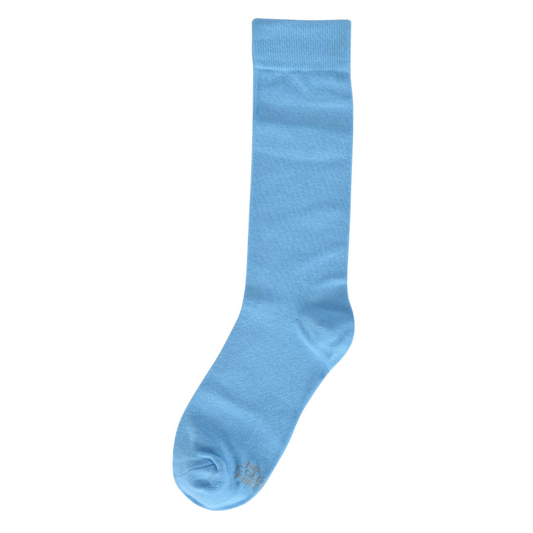 Solid Aquamarine Blue Socks
