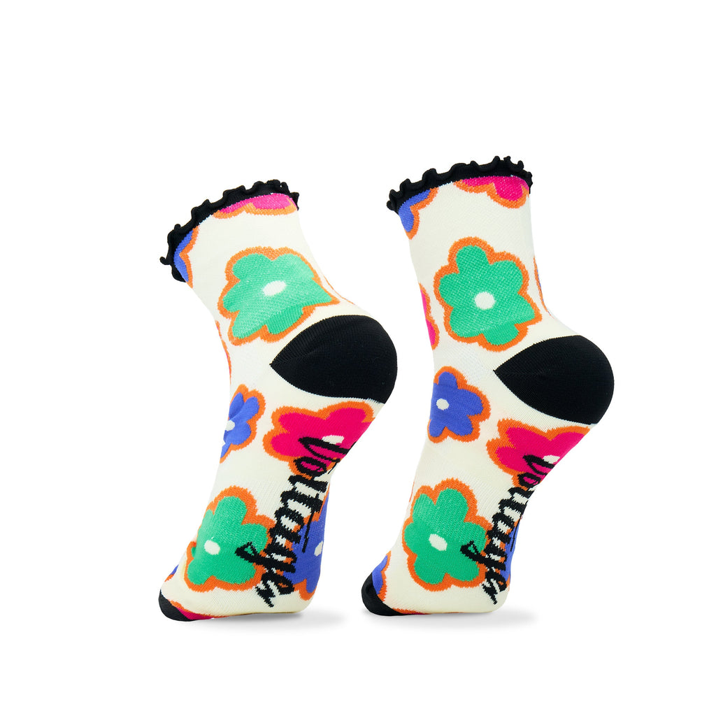 Flower Child Frilly KOM UL Cooling Socks