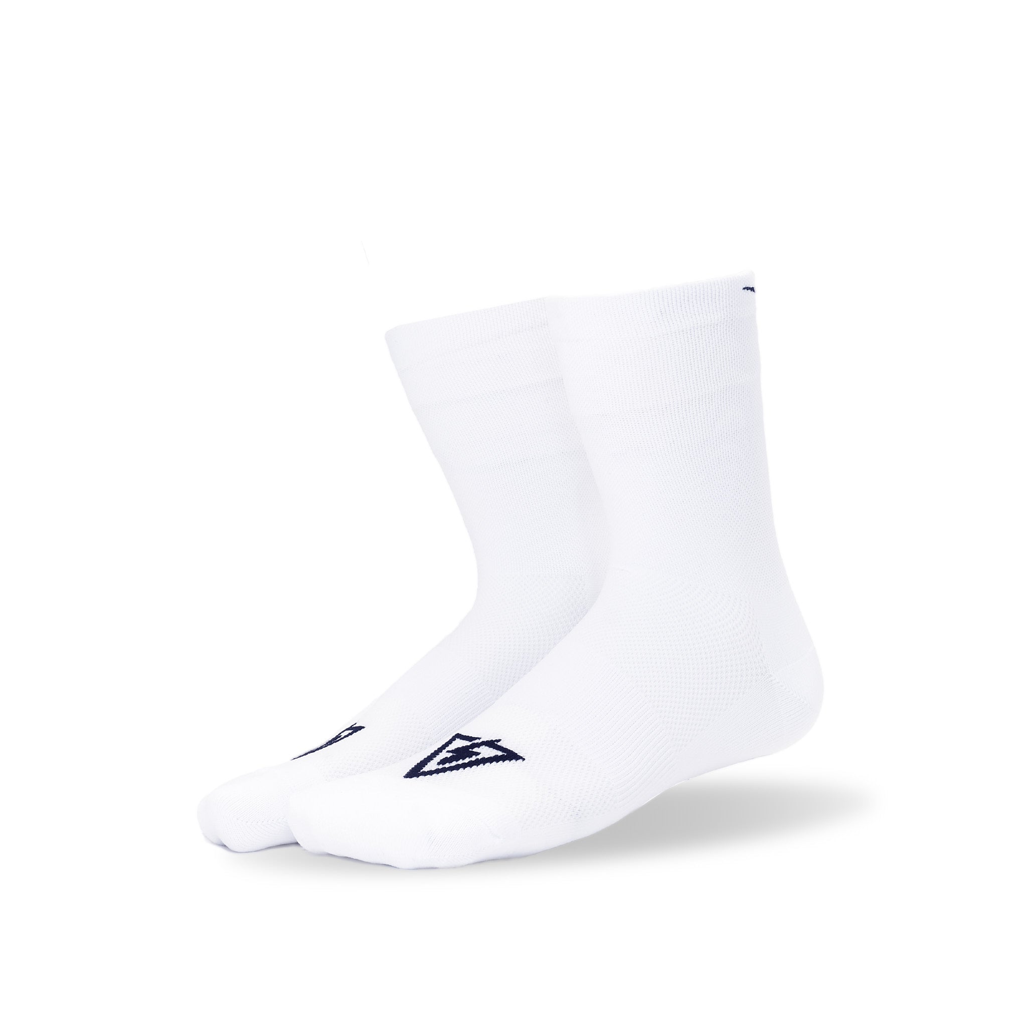 Pure White KOM Mid Cooling Socks