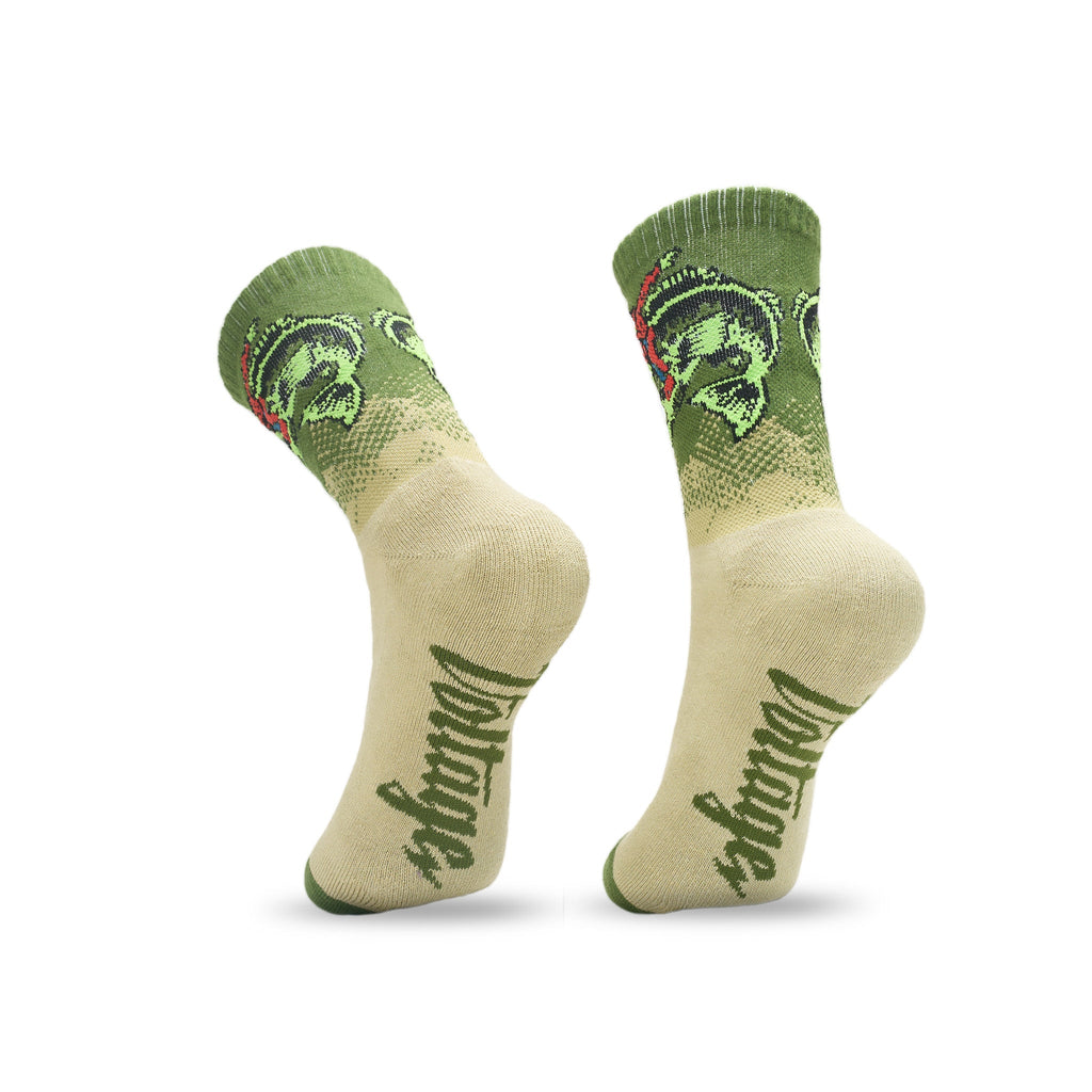 Buckin' Bass Lucky Cotton Crew Socks