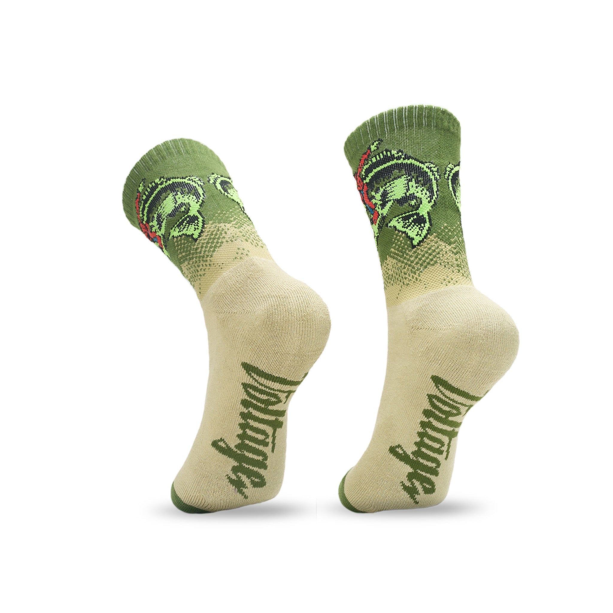 Buckin' Bass Lucky Cotton Crew Socks