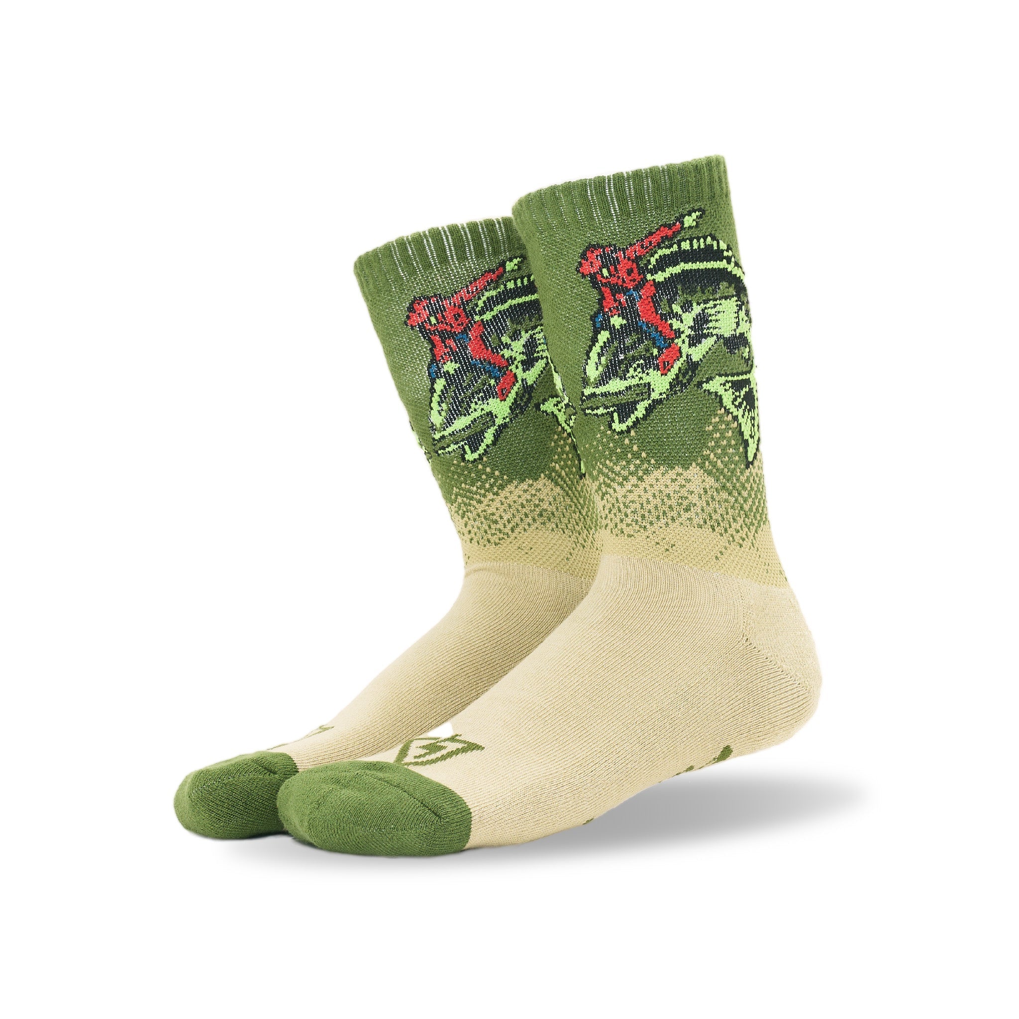 Buckin' Bass Lucky Cotton Crew Socks