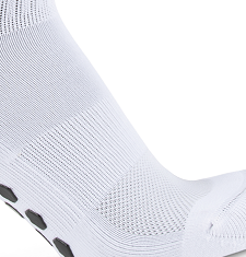 GripSocks for Soccer - Crew Height - White