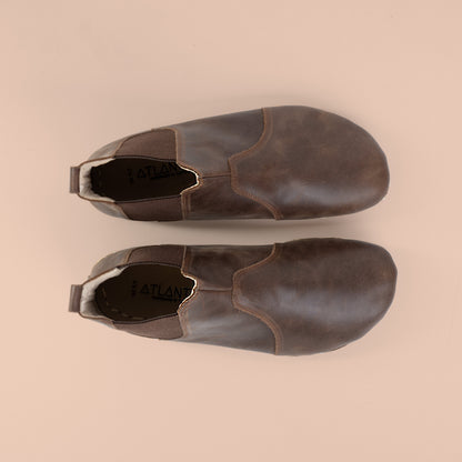 Women's Dark Brown Barefoot Chelsea Boots