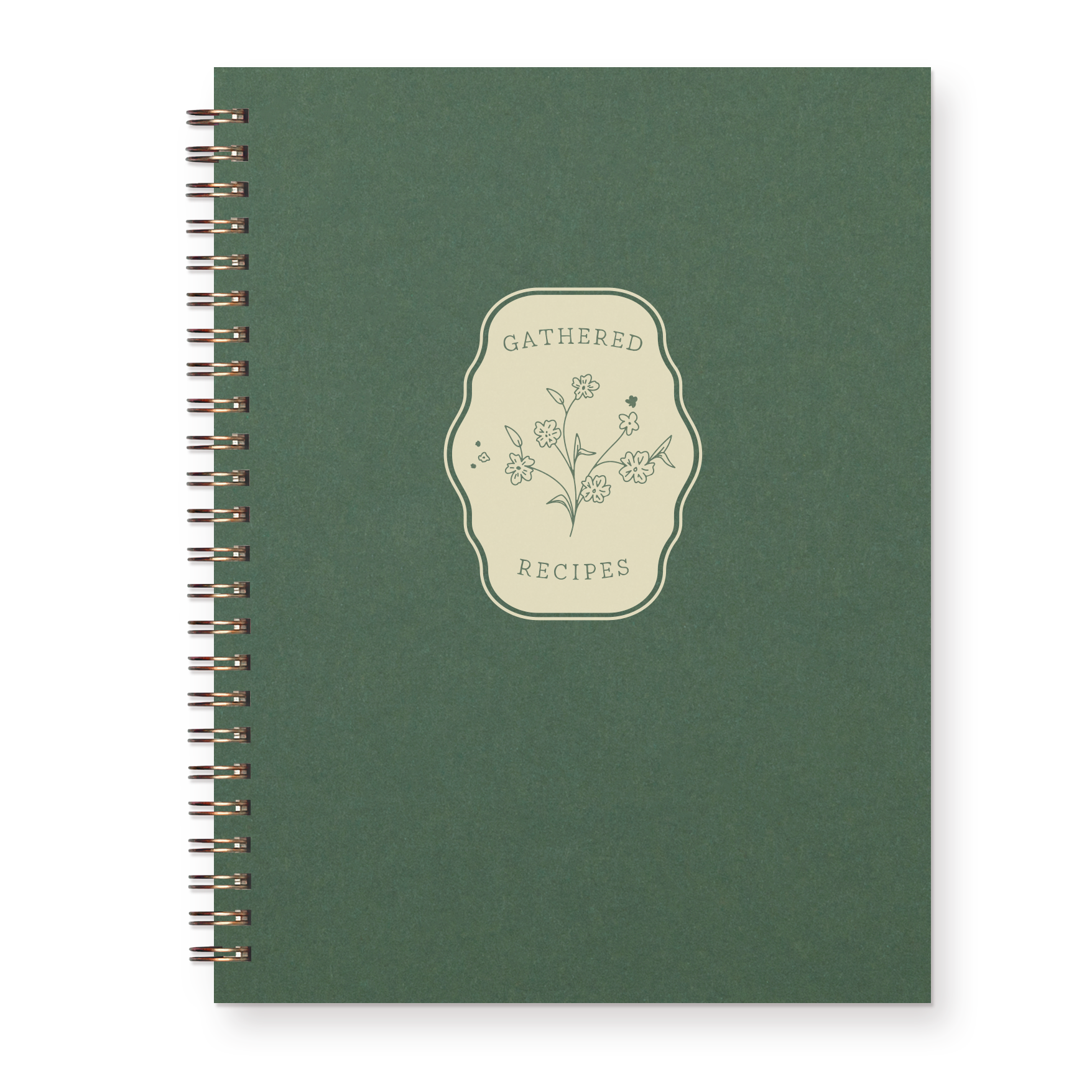 Gathered Recipes Recipe Book: Copper Cover | White Ink