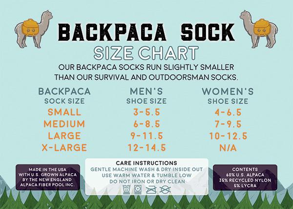 BACKPACA Lightweight Hiker Alpaca Socks