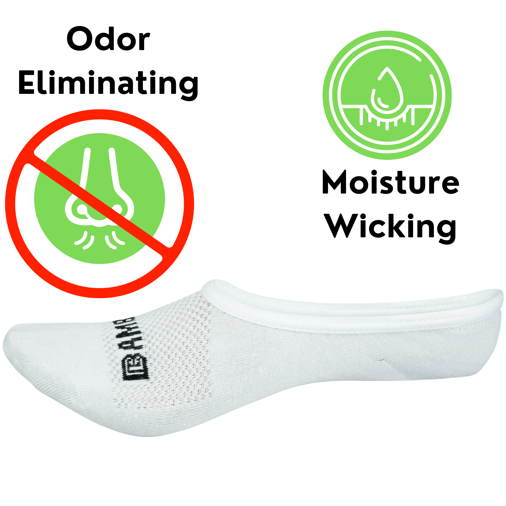 Bamboo Sports Super Low Cut No Show Bamboo Rayon Socks- Breathable, Moisture Wicking, Odor Eliminating, 4 Pair