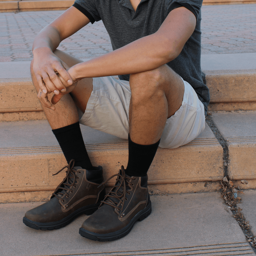 Men's Bamboo Rayon Crew Dress Socks