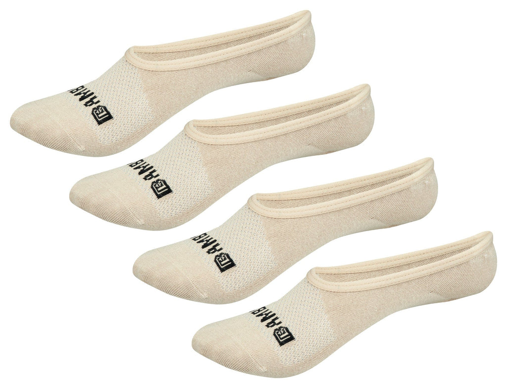 Bamboo Sports Super Low Cut No Show Bamboo Rayon Socks- Breathable, Moisture Wicking, Odor Eliminating, 4 Pair