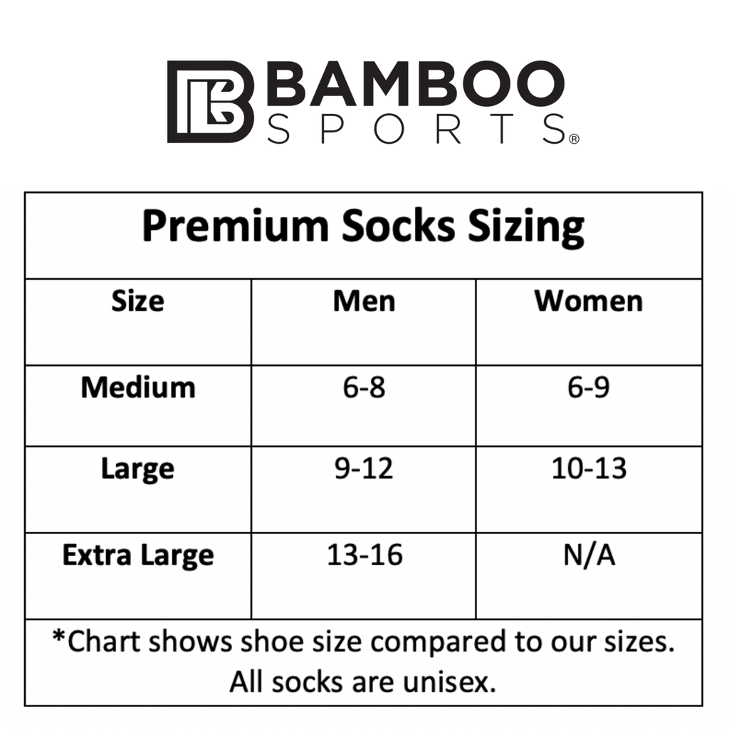 Premium Bamboo Rayon Crew Socks