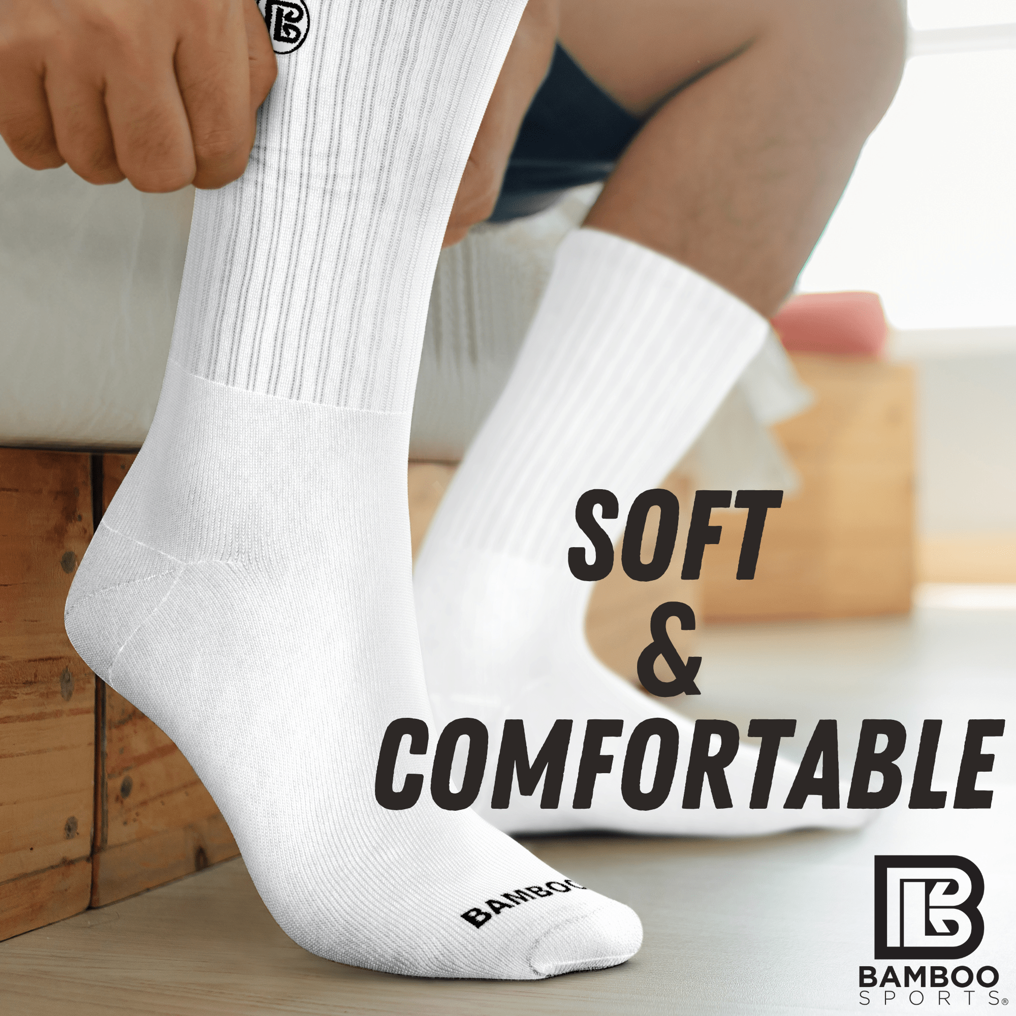 Premium Bamboo Rayon Crew Socks