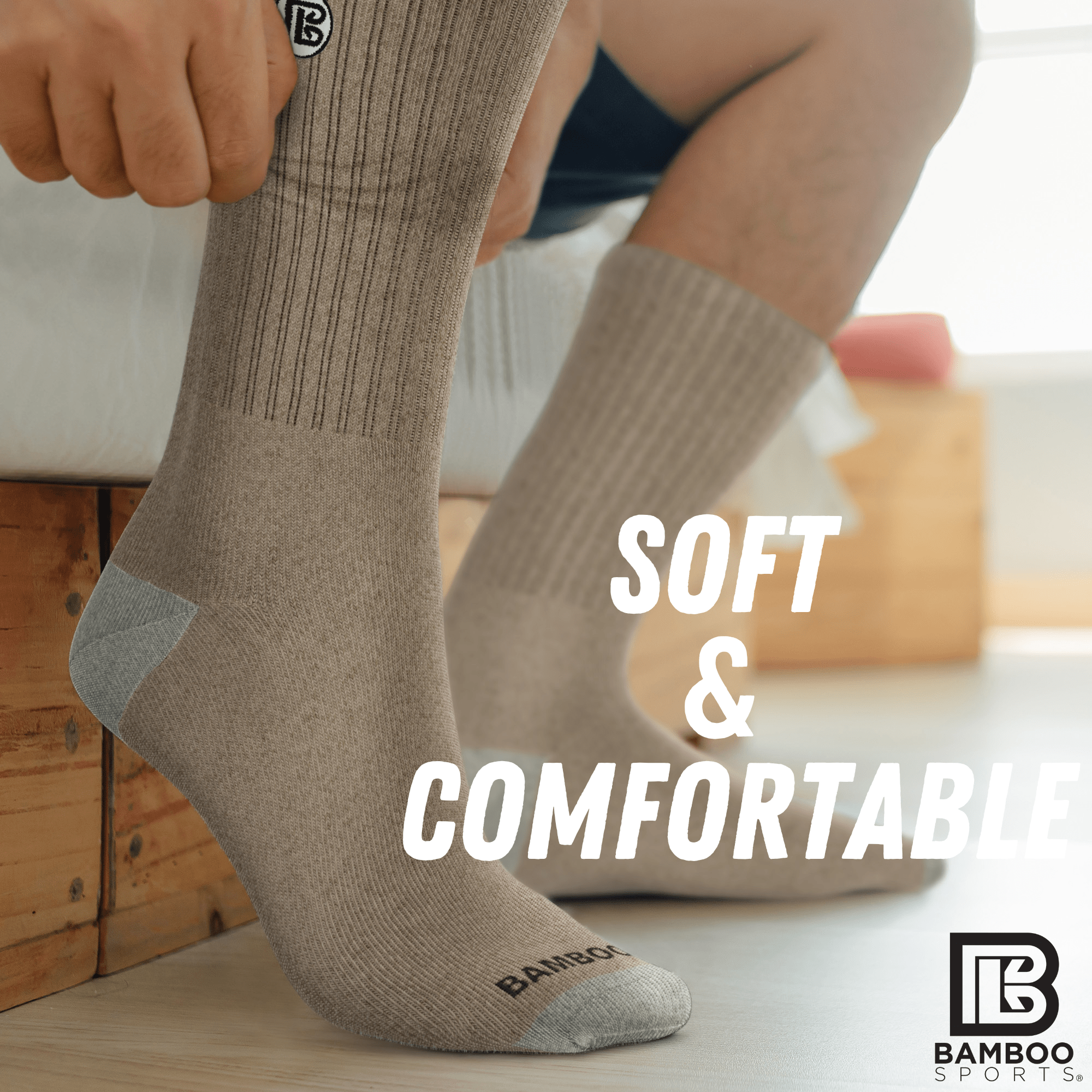 Premium Bamboo Rayon Crew Socks